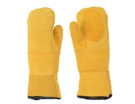 HEAT RESISTANT OVEN MITT LEATHER GLOVES