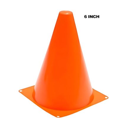 ROAD SAFETY PVC WATERPROOF 6 INCHES ORANGE CONE